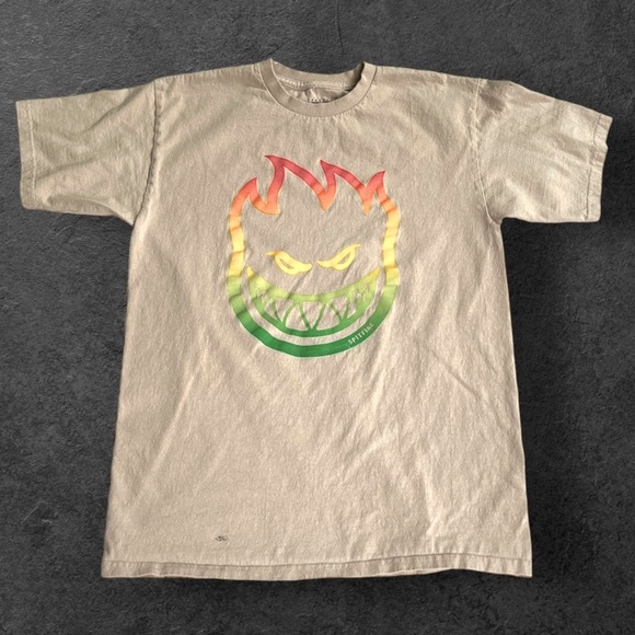 🟢5/$25  Spitfire Tan T-Shirt - Picture 4 of 9